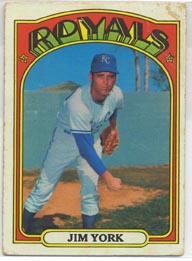 1972 Topps Baseball Cards      068      Jim York RC